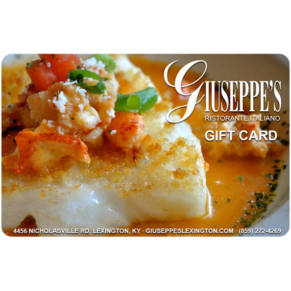 Gift Cards Giuseppe's Ristorante Italiano